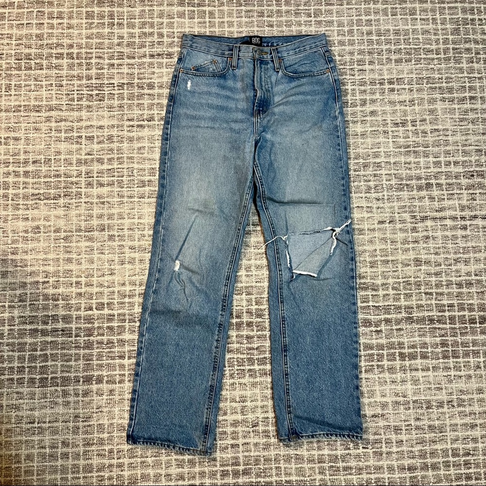 BDG Slim Stacked Distressed Jeans